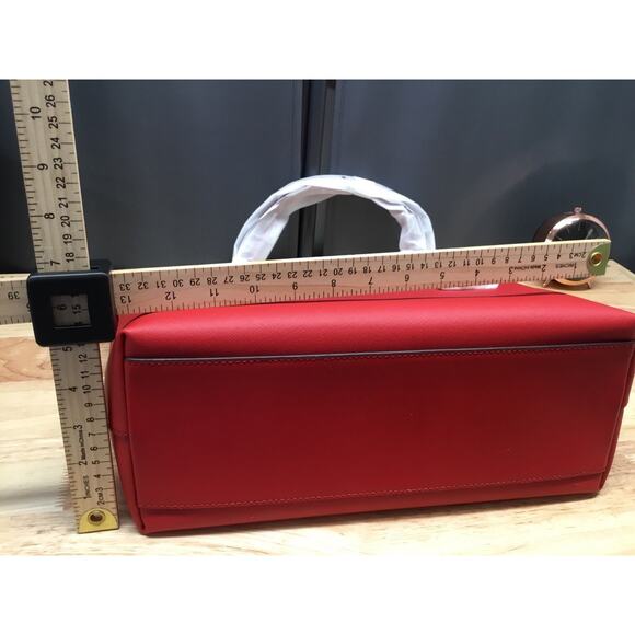 Michael Kors Sheila Large Multi-Function Tote Shoulder Handbag Purse- Bright Red - Picture 8 of 11